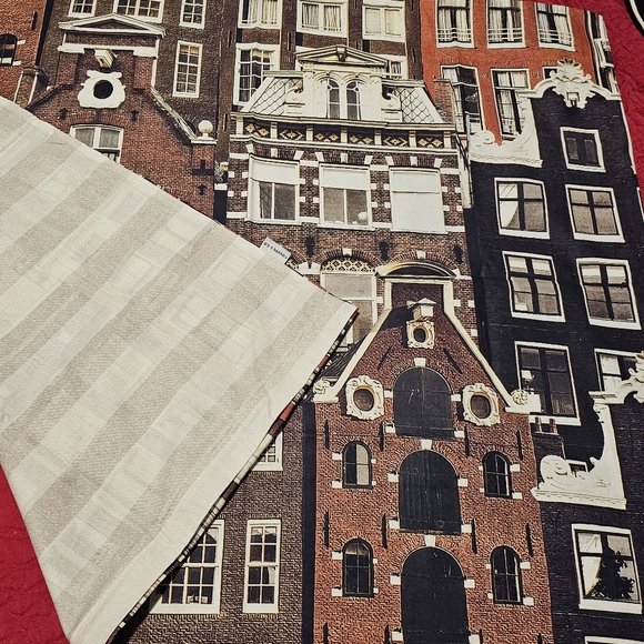 Euro Pillow Cover 35 x 29 Netherlands Flemish Houses Dutch Horizon L👀K - Picture 9 of 12